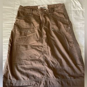 Maxi Brown Cargo skirt